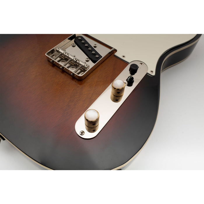 Musiclily Pro 1/4インチ 鋼製 真珠母貝トップ ドームノブ 通用コントロールノブ つまみ 止めネジ付き エレキギターやベース用 ブラック(2個セット)