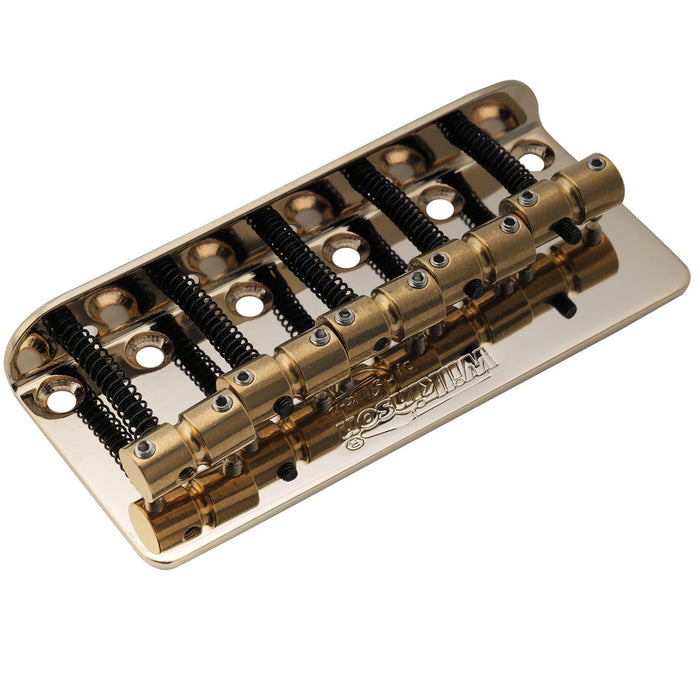 Wilkinson WBBC5 18mm Brass Saddles Steel Plate 5-String Bass Bridge