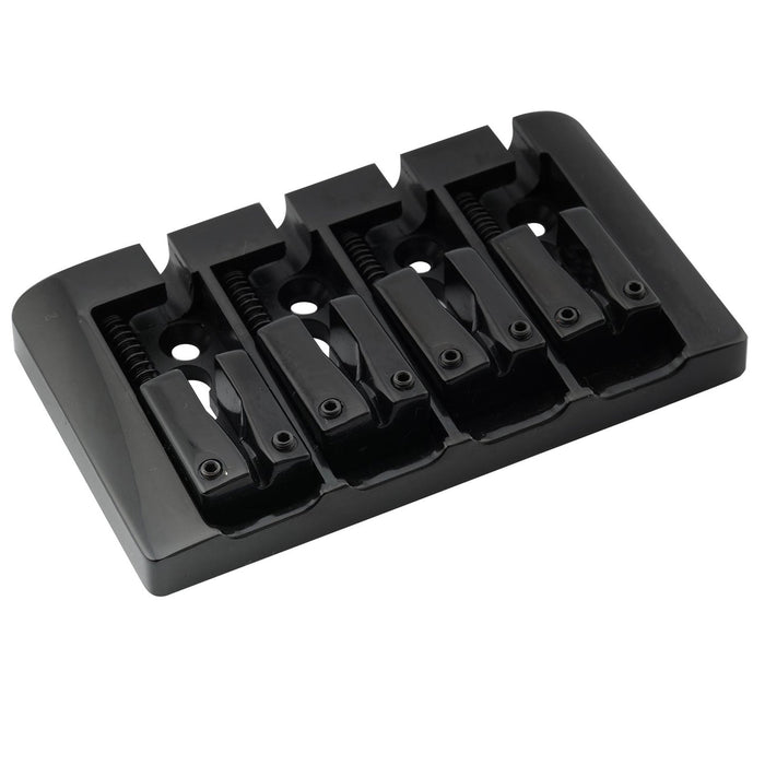 musiclily pro 19mm string spacing pre radiused hard zinc 4 string bass bridge mx2816p details