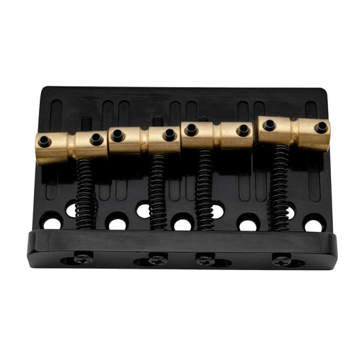 musiclily pro 57mm 2 1 4 inch string spacing hardtail brass saddles zinc alloy plate 4 string bass bridge mx2821p