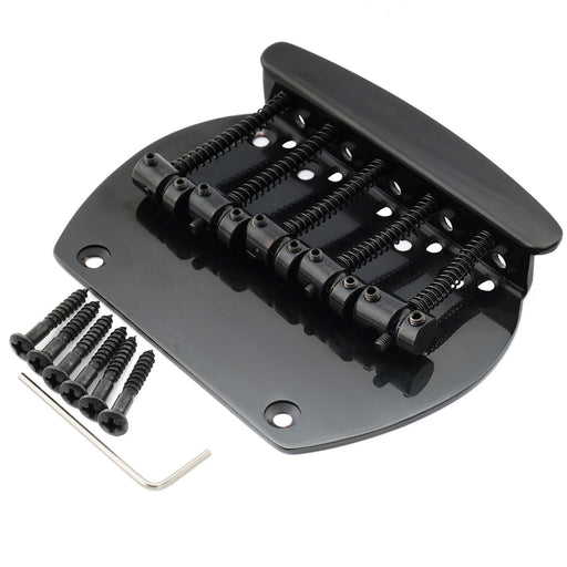 musiclily pro 64mm2 33 64 inch steel dual load 5 string bass bridge for musicman style bass mx2825p