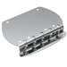musiclily pro 64mm2 33 64 inch steel dual load 5 string bass bridge for musicman style bass mx2825p, chrome