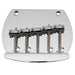 musiclily pro 64mm2 33 64 inch steel dual load 5 string bass bridge for musicman style bass mx2825p, gold