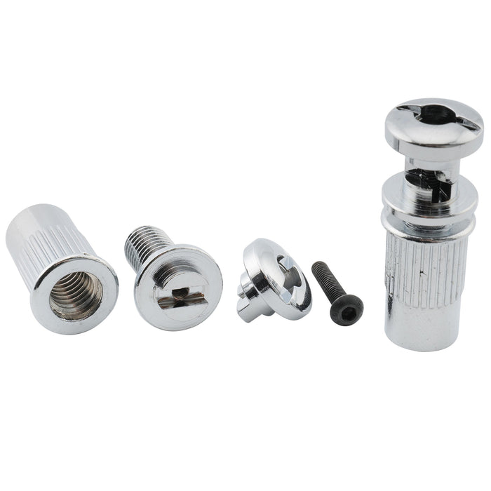 Musiclily Pro 18mmピッチ 高密度亜鉛合金 ベーステールピース 4弦bassエレキベース用 ブラック