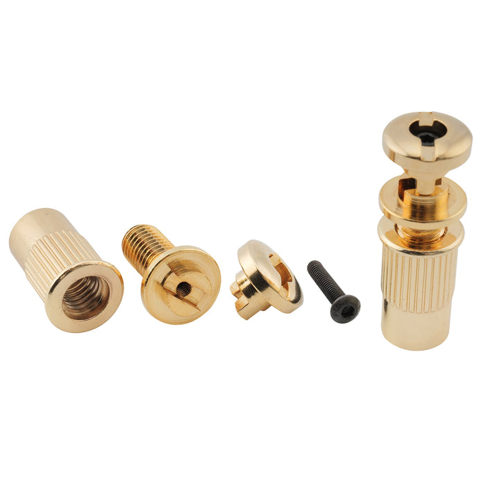 Musiclily Pro 18mmピッチ 高密度亜鉛合金 ベーステールピース 4弦bassエレキベース用 ブラック