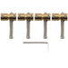 musiclily pro 19mm steel bass bridge saddles for 4 string precision and jazz bass mx2827 4p