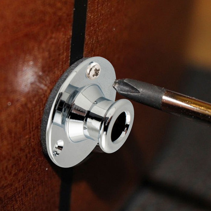 Musiclily Pro 1/4 Inch Mono/Stereo Endpin Output Jack Strap Button Jack Socket for Acoustic Guitar Bass