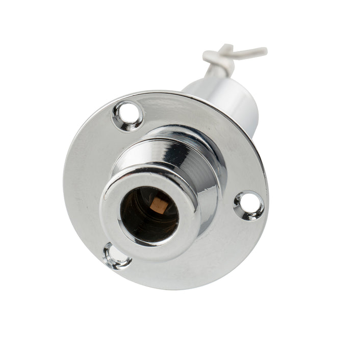 Musiclily Pro 1/4 Inch Mono/Stereo Endpin Output Jack Strap Button Jack Socket for Acoustic Guitar Bass