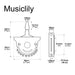 Dimensions of musiclily pro 5 ways pickup selector blade lever switch for strat tele style electric guitar mx2837