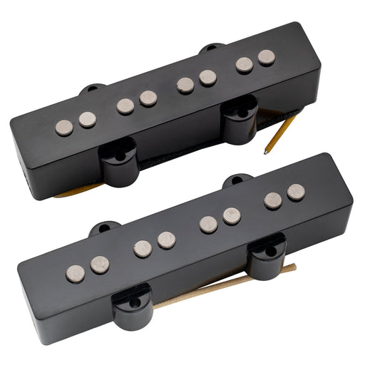 the revival pickups rpjb vintage style alnico 5 single coil pickups set for 4 string jazz bass mx2861bk