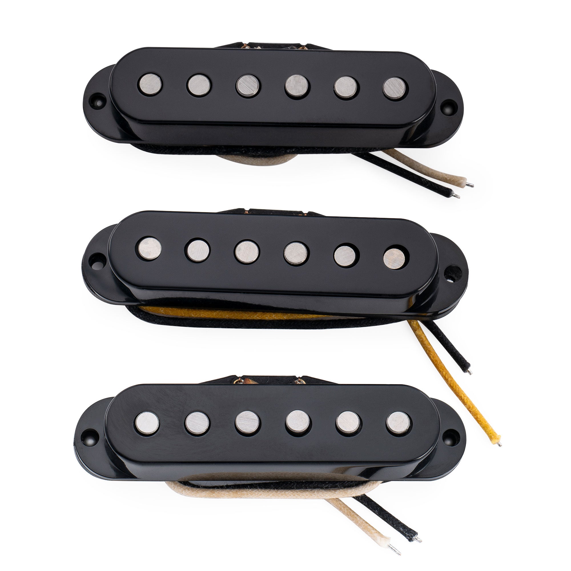 Ensemble de micros Revival Pickups RPS1 Vintage Classic Alnico 5/Alnico 3 à simple bobinage pour guitare électrique Strat, blanc