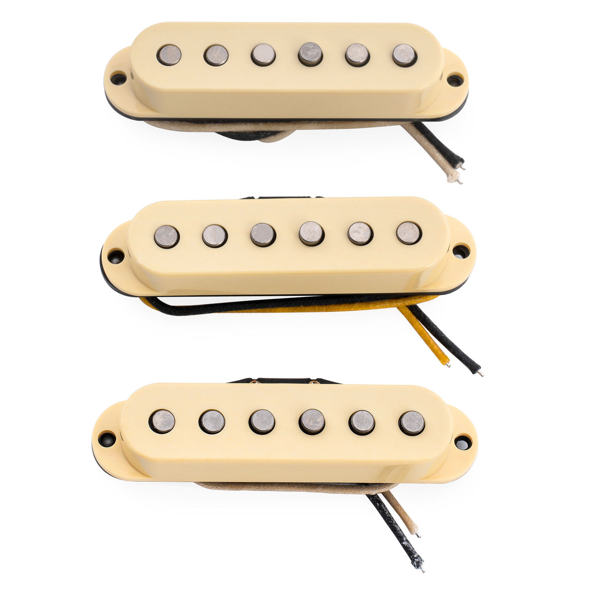 Ensemble de micros Revival Pickups RPS1 Vintage Classic Alnico 5/Alnico 3 à simple bobinage pour guitare électrique Strat, blanc