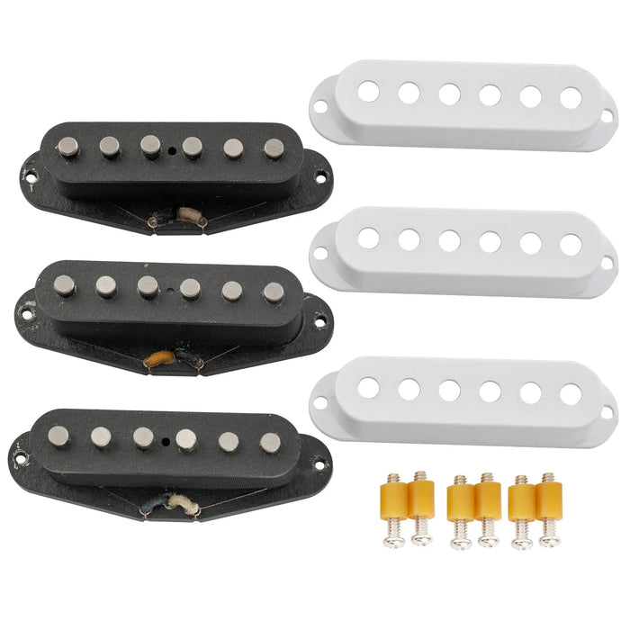 the revival pickups rps4 pride joy srv vintage style alnico 5 alnico 2 single coil neck middle bridge pickups set for strat style electric guitar mx2876wh details
