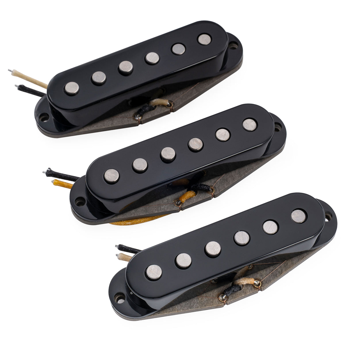 Ensemble de micros Revival Pickups RPS7 John Mayer style vintage Alnico 5/Alnico 3 simple bobinage pour guitare électrique Strat, blanc