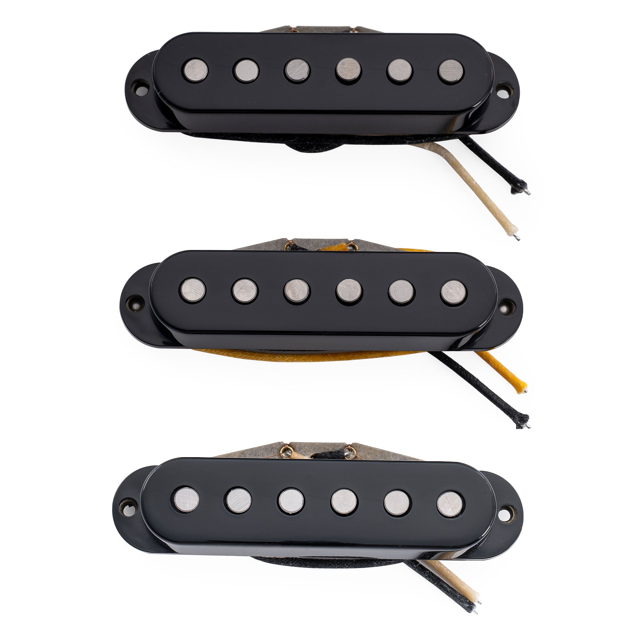 Ensemble de micros Revival Pickups RPS7 John Mayer style vintage Alnico 5/Alnico 3 simple bobinage pour guitare électrique Strat, blanc