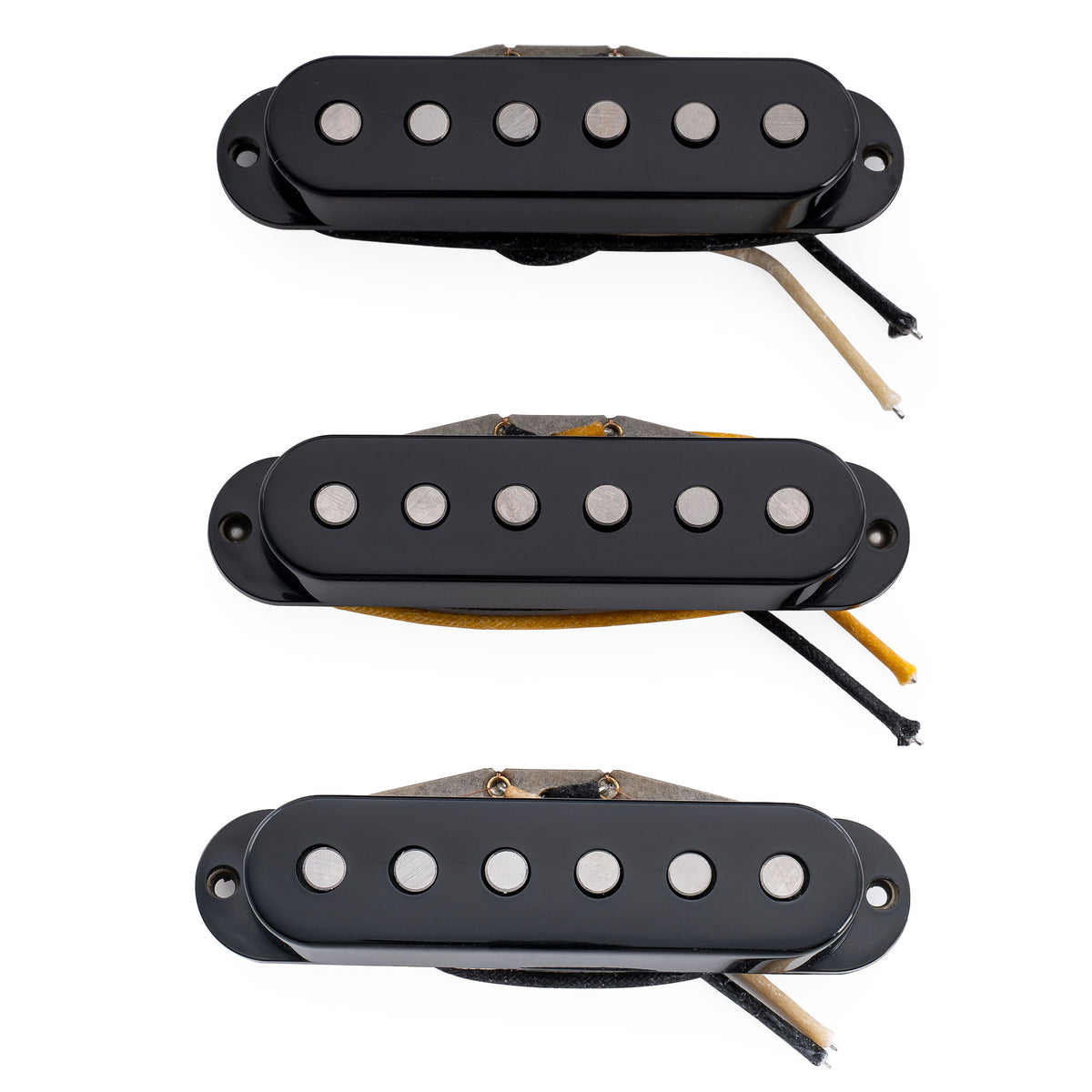 Ensemble de micros Revival Pickups RPS7 John Mayer style vintage Alnico 5/Alnico 3 simple bobinage pour guitare électrique Strat, blanc