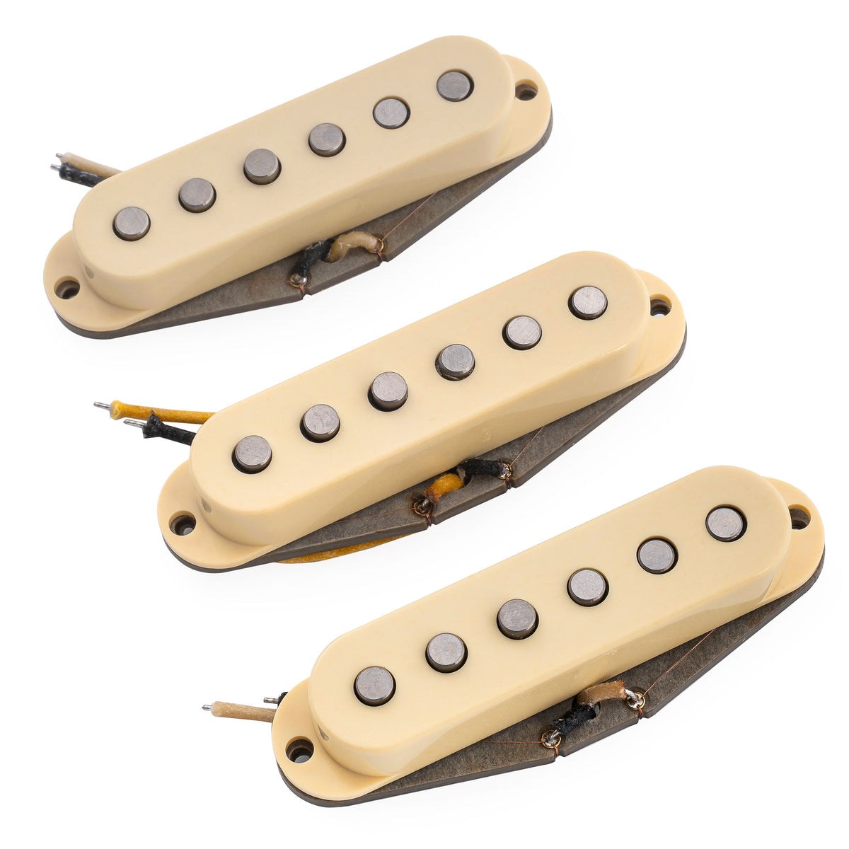 Ensemble de micros Revival Pickups RPS7 John Mayer style vintage Alnico 5/Alnico 3 simple bobinage pour guitare électrique Strat, blanc