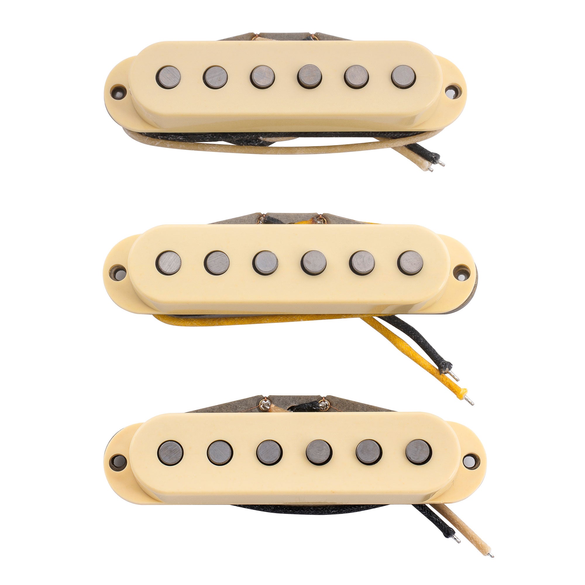 Ensemble de micros Revival Pickups RPS7 John Mayer style vintage Alnico 5/Alnico 3 simple bobinage pour guitare électrique Strat, blanc