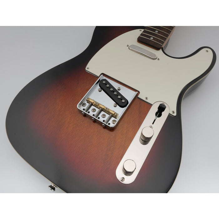 musiclily ultra 54mm 2 1 8 inch string spacing full solid aluminum plate with brass compensated 3 saddle vintage tele style bridge mx2904p, chrome