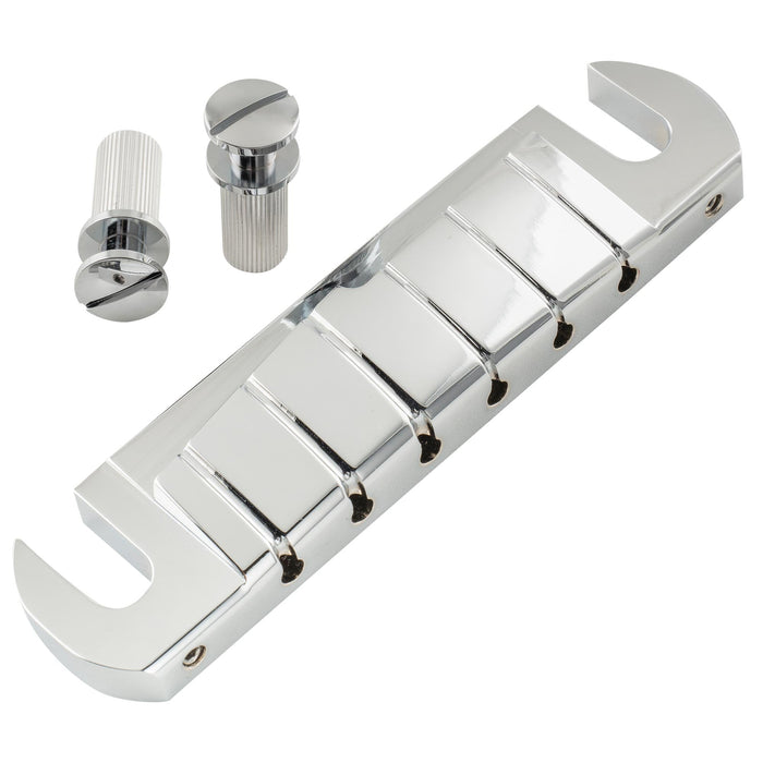 Part of musiclily ultra 52mm 2 3 64 inch string spacing full solid aluminum prs style pre set intonation wraparound bridge tailpiece for usa prs style electric guitar mx2907cr