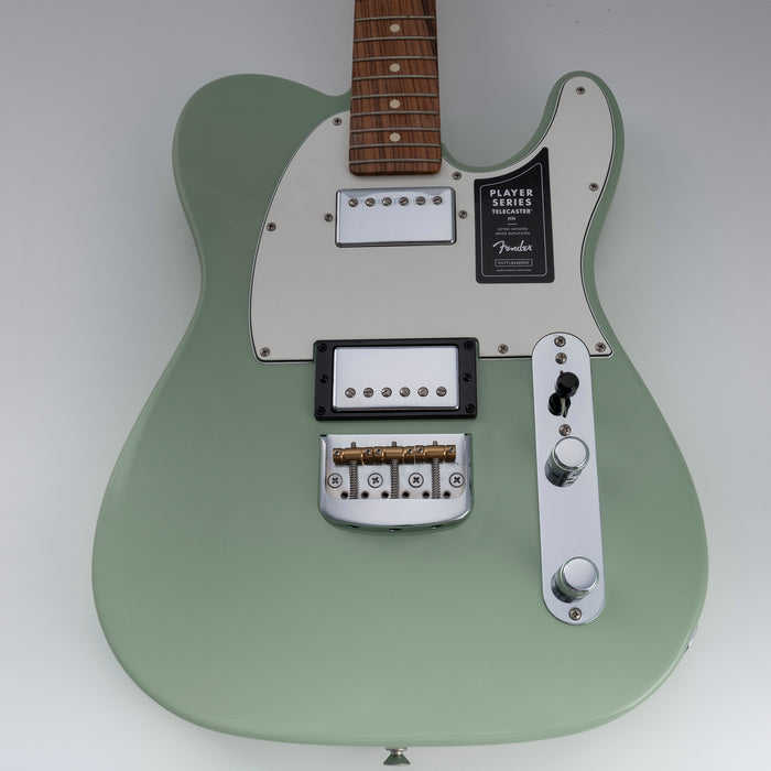 Musiclily Ultra BT012 ハーフサイズ弦通しボディヴィンテージテレスタイルギターブリッジ、ソリッドアルミニウム合金プレートと真鍮3サドル付き