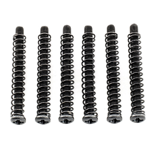 musiclily pro metric m3 35mm steel saddle intonation screws and springs set for imported electric guitar bass bridge mx2947 6mx2949 6p