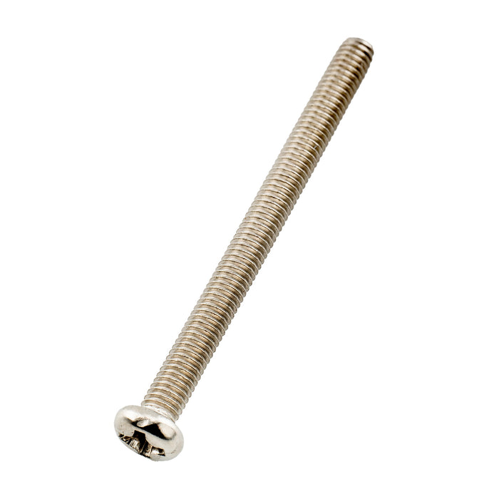 musiclily pro metric m3 35mm steel saddle intonation screw for imported electric guitar bass bridge mx2947p, nickel