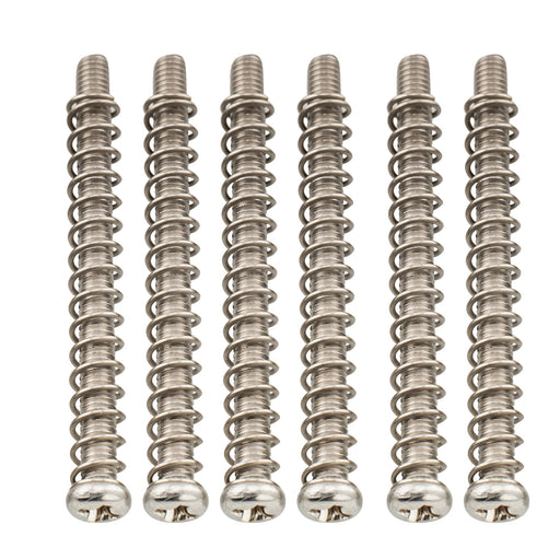 musiclily pro metric m3 40mm steel saddle intonation screws and springs set for imported electric bass bridge mx2948 6mx2950 6p