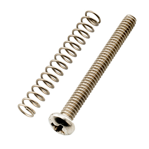 musiclily pro unc 6 32x1 3 8 inch stainless steel saddle intonation screw and spring set for american electric guitar bass bridge mx2952nkmx2949nk