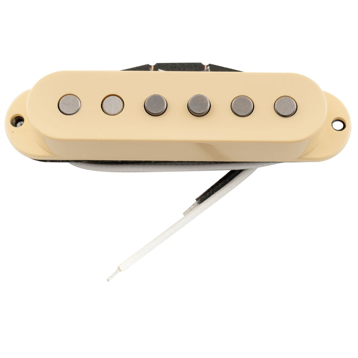 Artec SSA-12 ヴィンテージスタイル スタッガード アルニコ5 シングルコイルネックピックアップ 6.3K Stratストラトエレキギター用 ホワイト