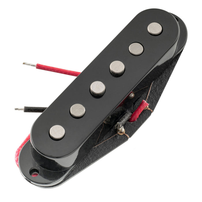 artec ssa 12 vintage style staggered alnico 5 single coil bridge pickup 6 5k for strat style electric guitar mx2957bk