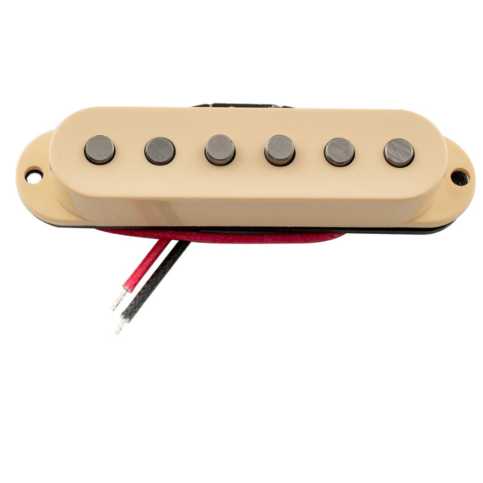 Artec SSA-12 ヴィンテージスタイル スタッガード アルニコ5 シングルコイルブリッジピックアップ 6.5K Stratストラトエレキギター用 ブラック