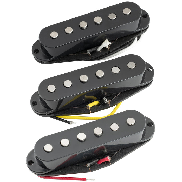 artec ssa 12 vintage style staggered alnico 5 single coil neck middle bridge pickups set for strat style electric guitar mx2958bk