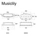 Dimensions of artec tfa40 tra44 alnico 5 standard neck bridge pickups set for tele style electric guitar mx2959bkmx2960bk
