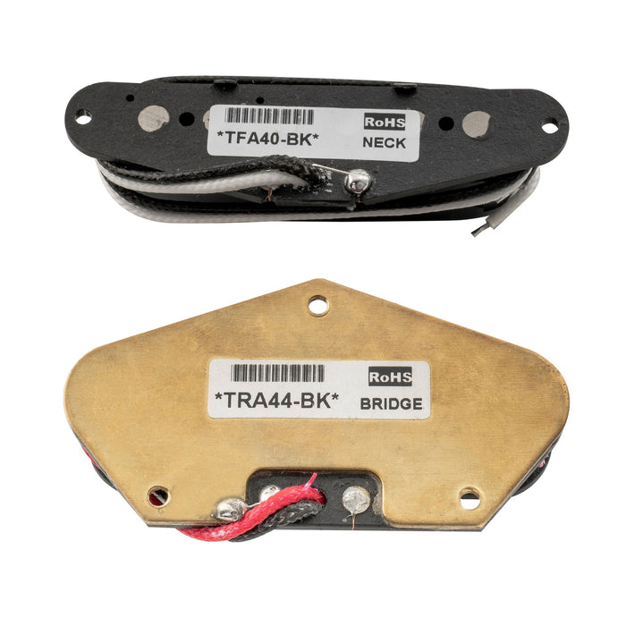 Part of artec tfa40 tra44 alnico 5 standard neck bridge pickups set for tele style electric guitar mx2959bkmx2960bk