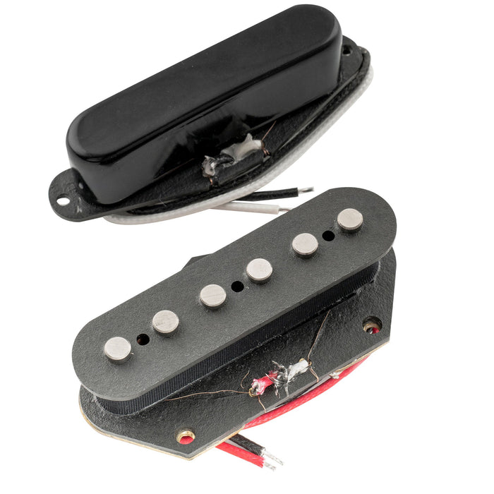 artec tfa40 tra44 alnico 5 standard neck bridge pickups set for tele style electric guitar mx2959bkmx2960bk