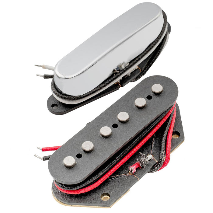 artec tfa40 tra44 alnico 5 standard neck bridge pickups set for tele style electric guitar mx2959bkmx2960bk, black
