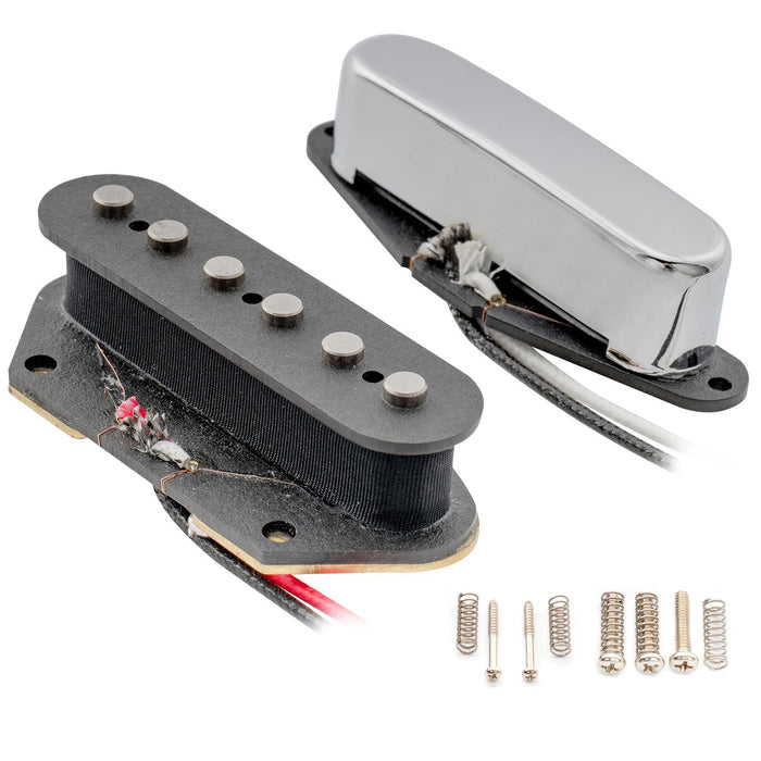 Set di pickup per il ponte standard del collo in Alnico 5 Artec TFA40 TRA44 per chitarra elettrica stile Tele. 