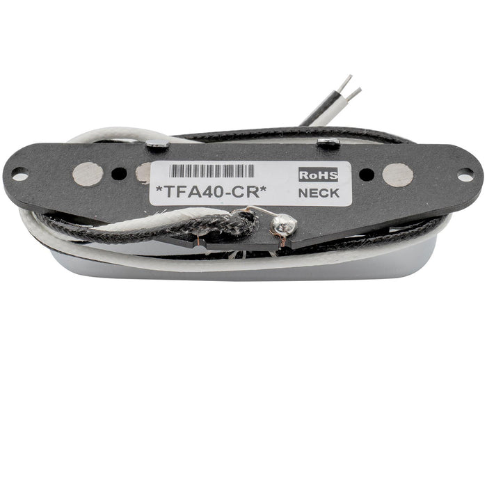 artec tfa40 alnico 5 standard neck pickup 5 1k for tele style electric guitar mx2959crp, chrome