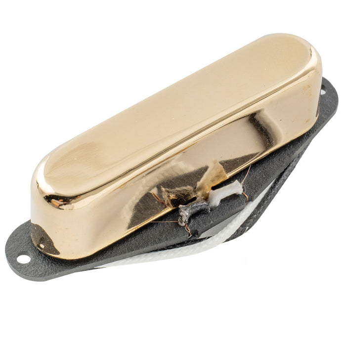 artec tfa40 alnico 5 standard neck pickup 5 1k for tele style electric guitar mx2959crp, gold