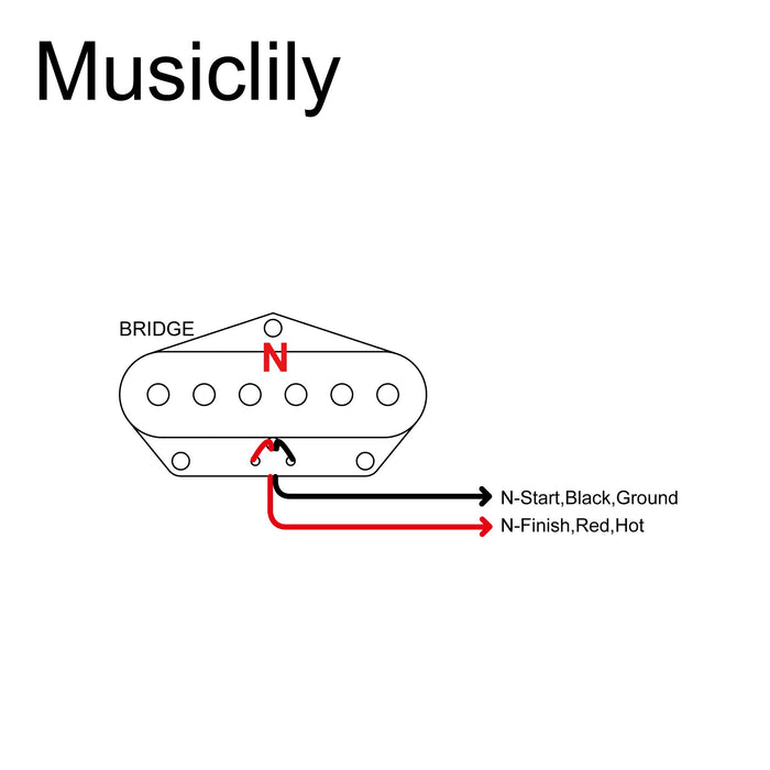 Size of artec tra44 alnico 5 standard bridge pickup 6 5k for tele style electric guitar mx2960bk