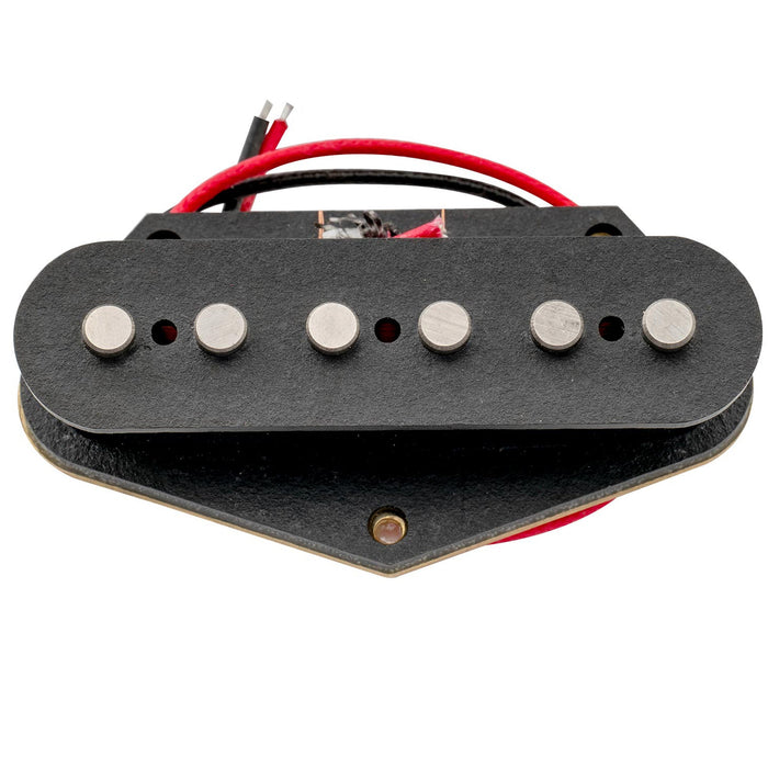 detail of artec tra44 alnico 5 standard bridge pickup 6 5k for tele style electric guitar mx2960bk