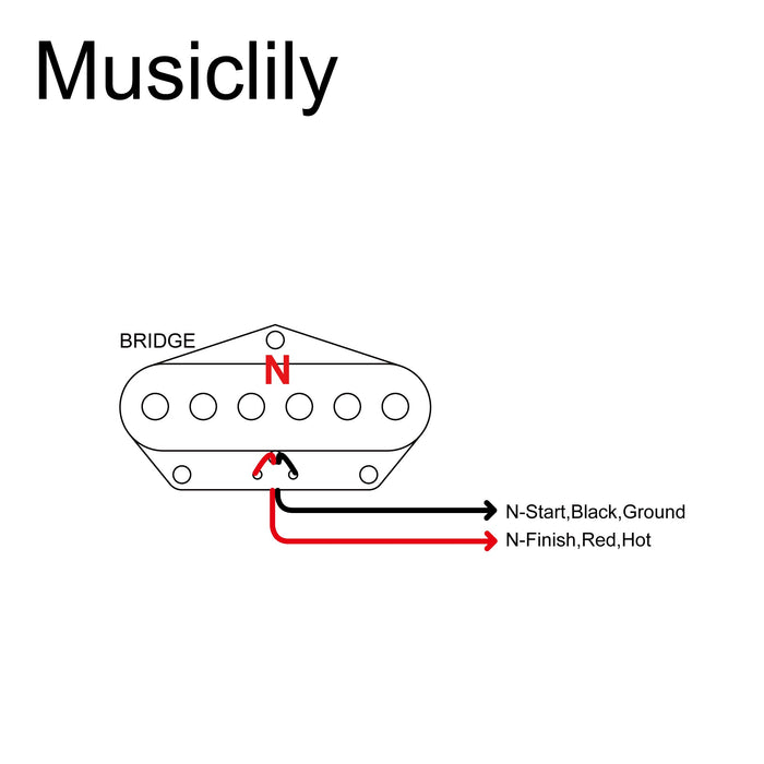 Artec TFA65/TRA65 Big Pole Piece Neck Bridge Pickups MX2961 MX2962 Wiring Diagram