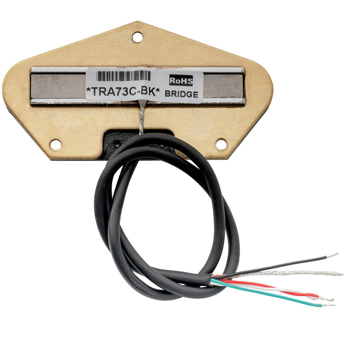 artec tra73 alnico 5 rail blade humbucker bridge pickup 12k for tele style electric guitar mx2963p, chrome