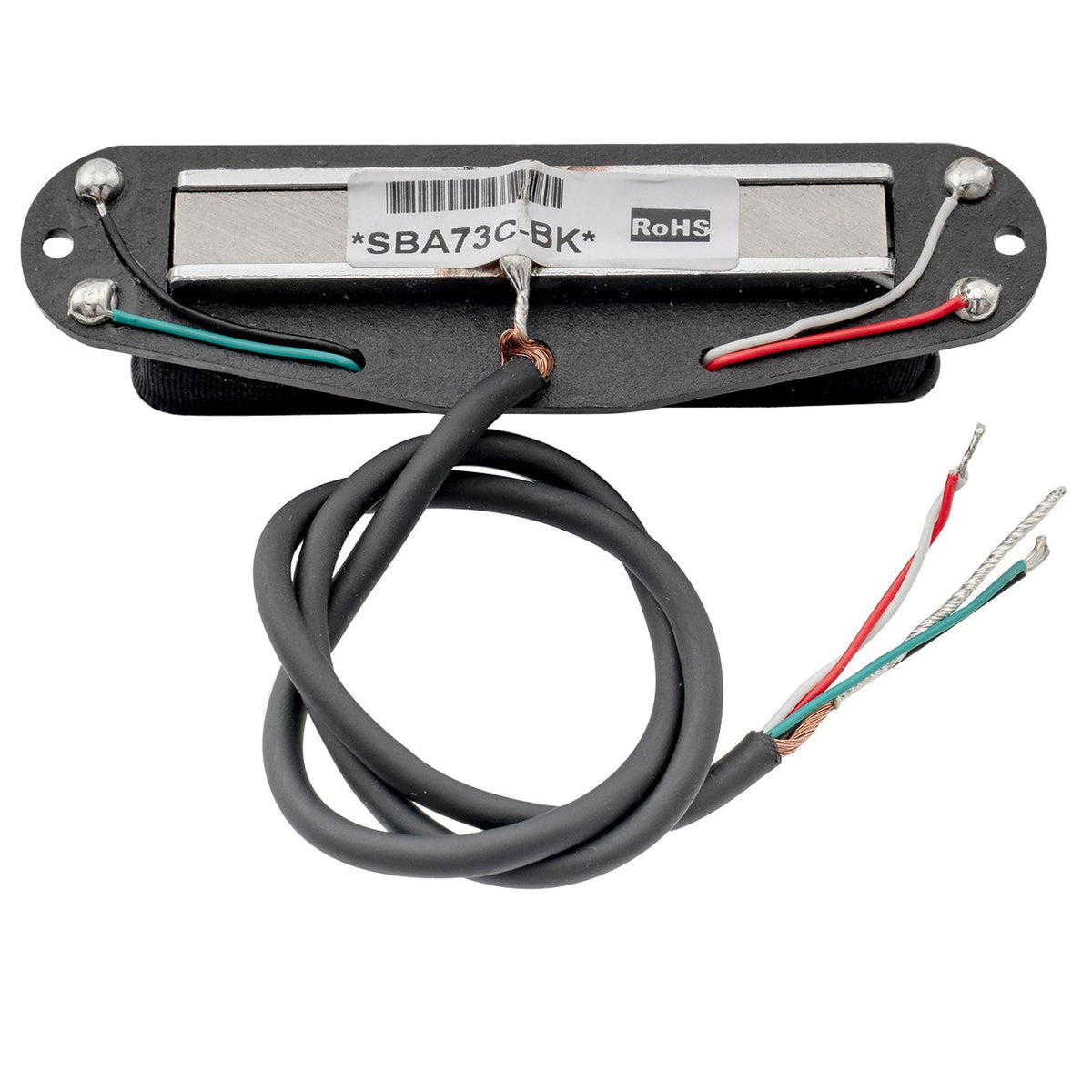 artec sba73 alnico 5 rail blade humbucker all position pickup 12k for strat style electric guitar mx2964bk, chrome