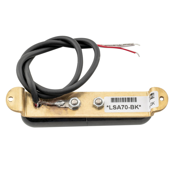 Part of artec lsa70 alnico 5 lipstick style single coil neck pickup 7 5k for strat style electric guitar mx2965bk