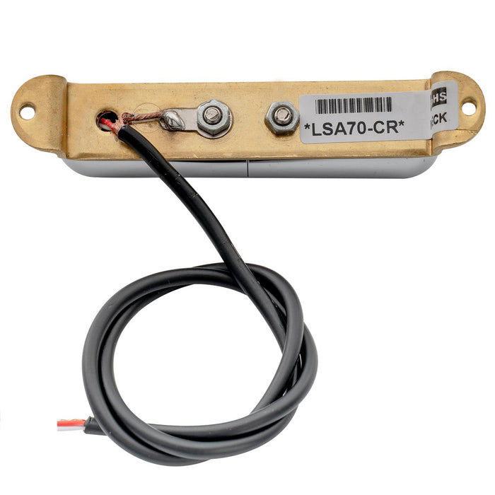 artec lsa70 alnico 5 lipstick style single coil neck pickup 7 5k for strat style electric guitar mx2965bk, chrome