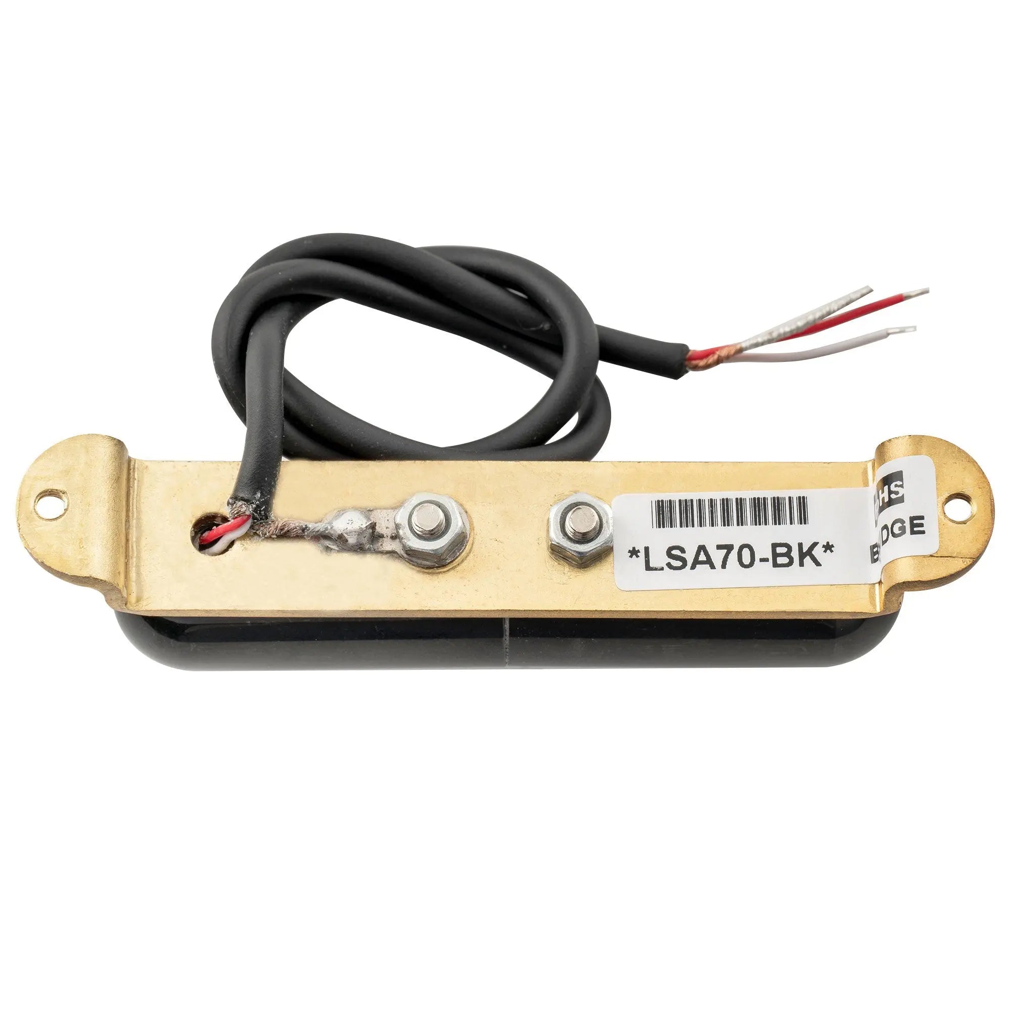 Part of artec lsa70 alnico 5 lipstick style single coil bridge pickup 7 5k for strat style electric guitar mx2967bk