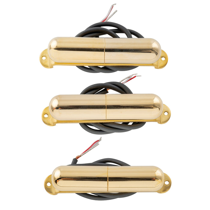 Juego de pastillas Artec LSA70 Alnico 5 Lipstick Style de bobina simple, mástil, puente medio para guitarra eléctrica estilo Strat