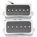 detail of artec sha66 alnico 5 splendor p90 style humbucker sized single coil neck bridge pickups set for lp style electric guitar mx2969crmx2970cr